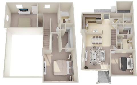 a floor plan of a house